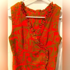 Vintage 1960s Hawaiian Wrap Dress